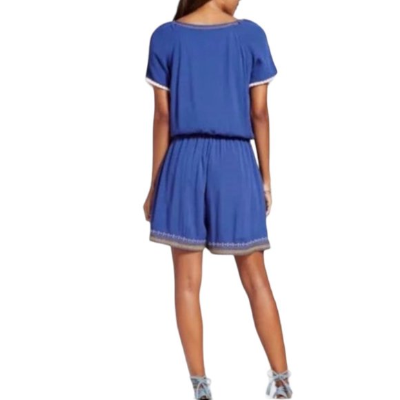 Spencer Jeremy Indigo Blue Romper Shorts, Size 4 - Picture 2 of 9